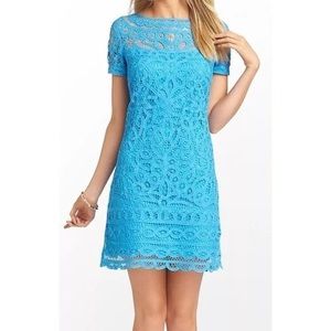 Lilly Pulitzer Mary Kate lace dress - sz M blue